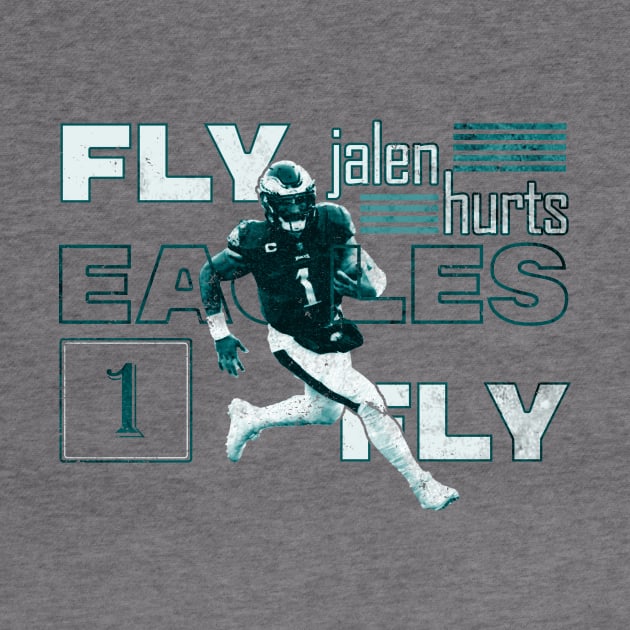 jalen hurts fly eagles fly philadelphia eagles by nowsadmahi